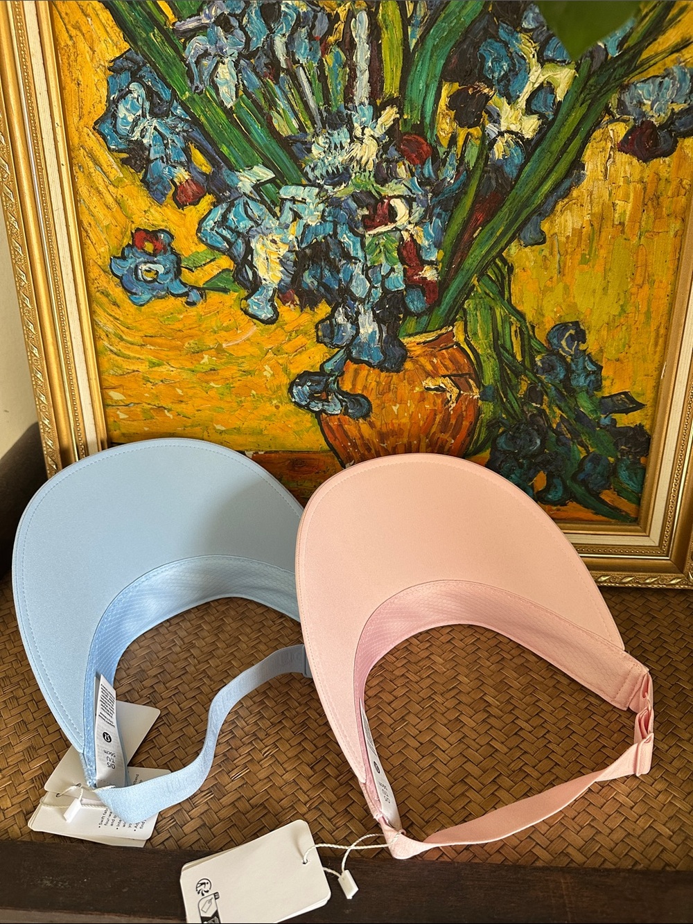 Lululemon Pink & Light Blue Sun Visors - Pair - Picture 3 of 5